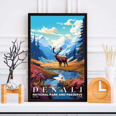 Denali National Park and Preserve Poster, Travel Art, Office Poster, Home Decor | S7 - image5